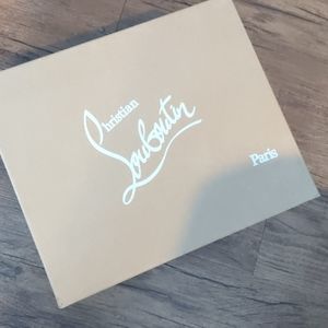 Empty Christian Louboutin shoe box